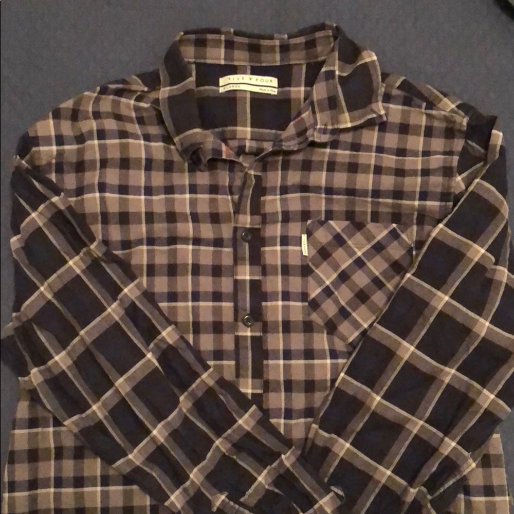 Five four button down long sleeve